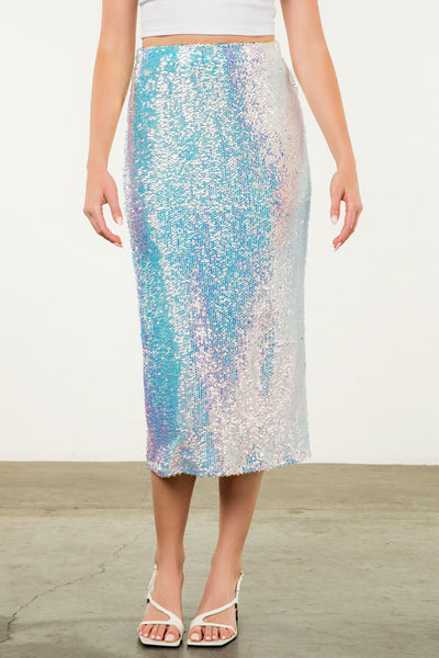 Midi Sequin Skirt