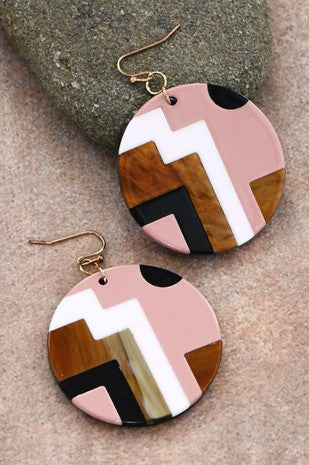 Circle Drop Earrings