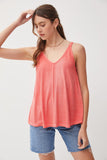 FLOWY V-NECK TANK