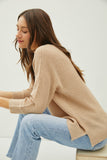 CLASSIC PULLOVER 3/4 SLEEVE KNIT SWEATER