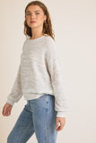 ROUND NECK LONG SLEEVE TOP