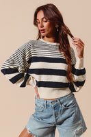 Striped Knitted Casual Sweater