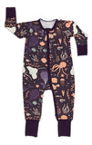 Marine Life, Purple Baby Pajamas: 3-6 Months