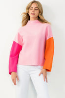 Colorblock Sleeve Sweater