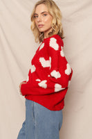 Heart Cloud Pullover Sweater