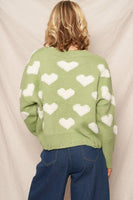 Heart Cloud Pullover Sweater