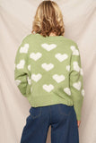 Heart Cloud Pullover Sweater