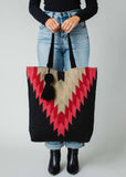 Black, Green & Red Aztec Tote