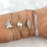 Diamond Bar Slider Bracelets