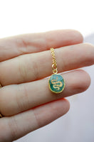 Emerald Snake Pendant Necklace