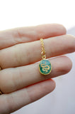 Emerald Snake Pendant Necklace