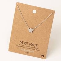 Mini Paw Print Charm Necklace: G