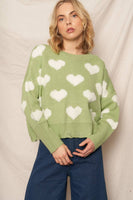 Heart Cloud Pullover Sweater