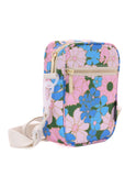 88619: Crossbody Mini Brick Bag | Recycled RPET | Floral Pin