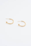 Heart Hoop Earrings | 18k Gold Plating