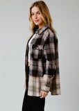 Black, Brown & White Plaid Flannel