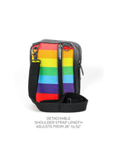 88359: Crossbody Sidekick | Sling Bag | Black Rainbow