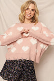 Heart Cloud Pullover Sweater