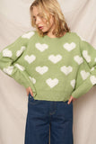 Heart Cloud Pullover Sweater