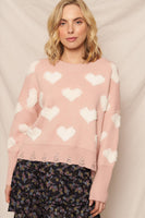 Heart Cloud Pullover Sweater