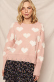 Heart Cloud Pullover Sweater