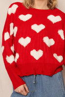 Heart Cloud Pullover Sweater