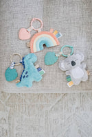 Itzy Pal™ Plush + Teether: Rainbow