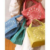 Flora Laser Cut Crossbody Tote