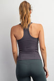 BUTTER SLEEVELESS RACER BACK TANK TOP