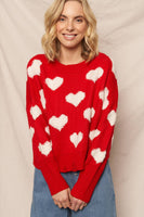 Heart Cloud Pullover Sweater