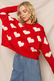 Heart Cloud Pullover Sweater