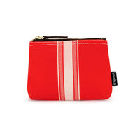 Pouch, Mod Stripe Cream/ Red, Small