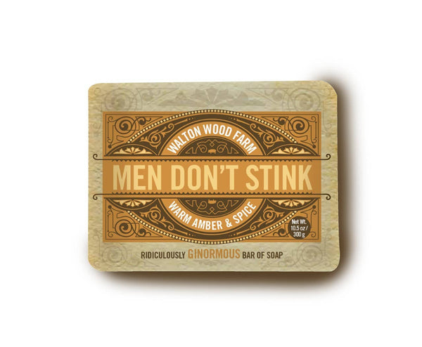 Men Don't Stink Soap - Warm Amber & Spice 10. 5 oz