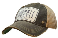 Stay Humble Hustle Hard Distressed Trucker Cap