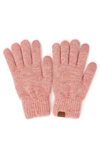 C.C Heather Knit Plain Gloves